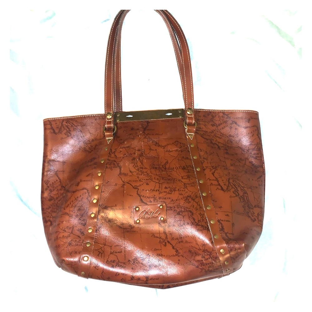 Patricia Nash Globe Print Tote